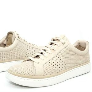 UGG CALI LOW PERF SNEAKER LEATHER SHOES WHITE